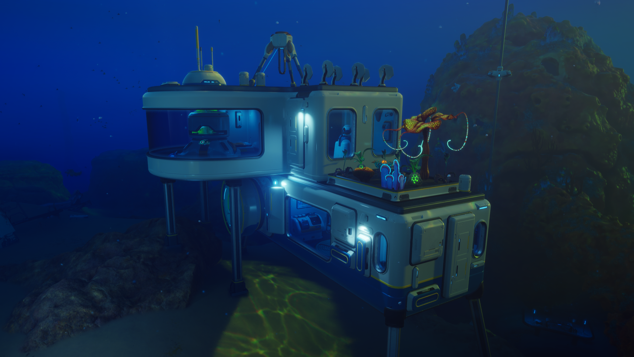 A underwater habitat.